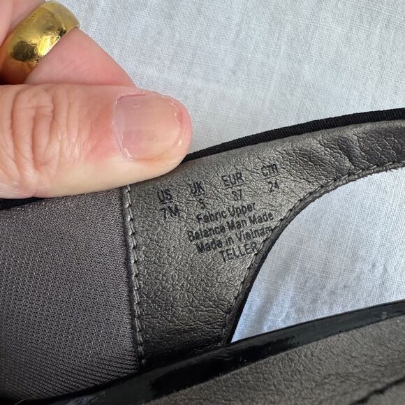 LifeStride Teller Black Peep Toe Slingback Women’s 7M Comfort Shoes 3.5” Heel - Picture 6 of 15